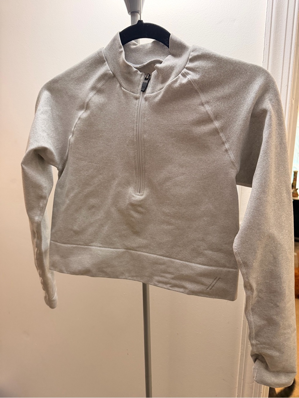 TALA Women's Half-Zip Pullover Sweatshirt - Light Gray
